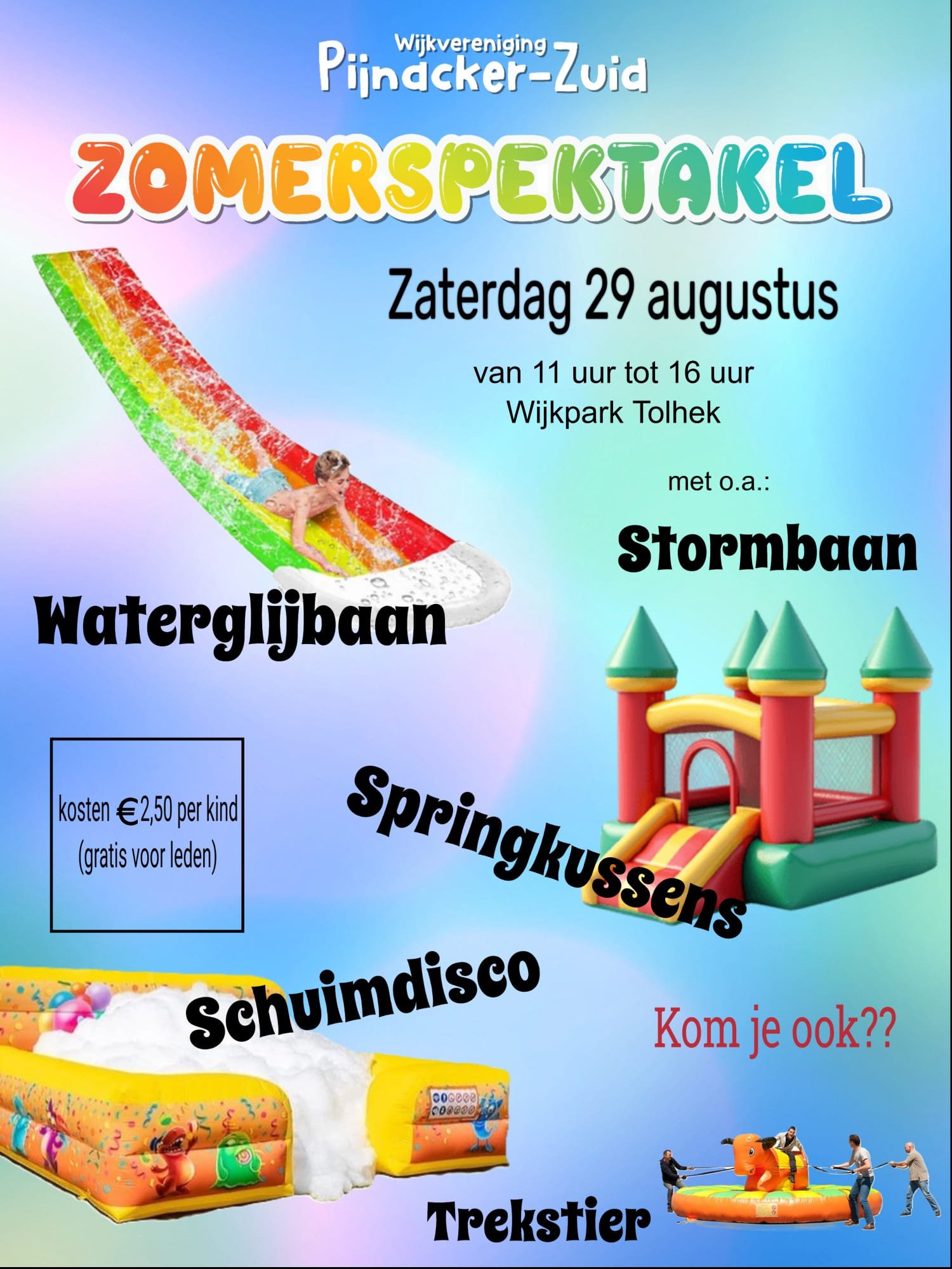 Zomerspektakel 29 augustus, toegang voor 1 kind   (gratis voor leden)