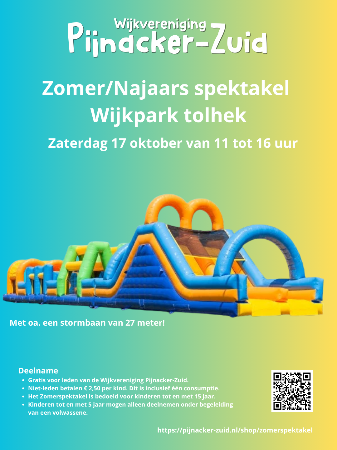 Zomerspektakel 17 oktober, toegang voor 1 kind   (gratis voor leden)